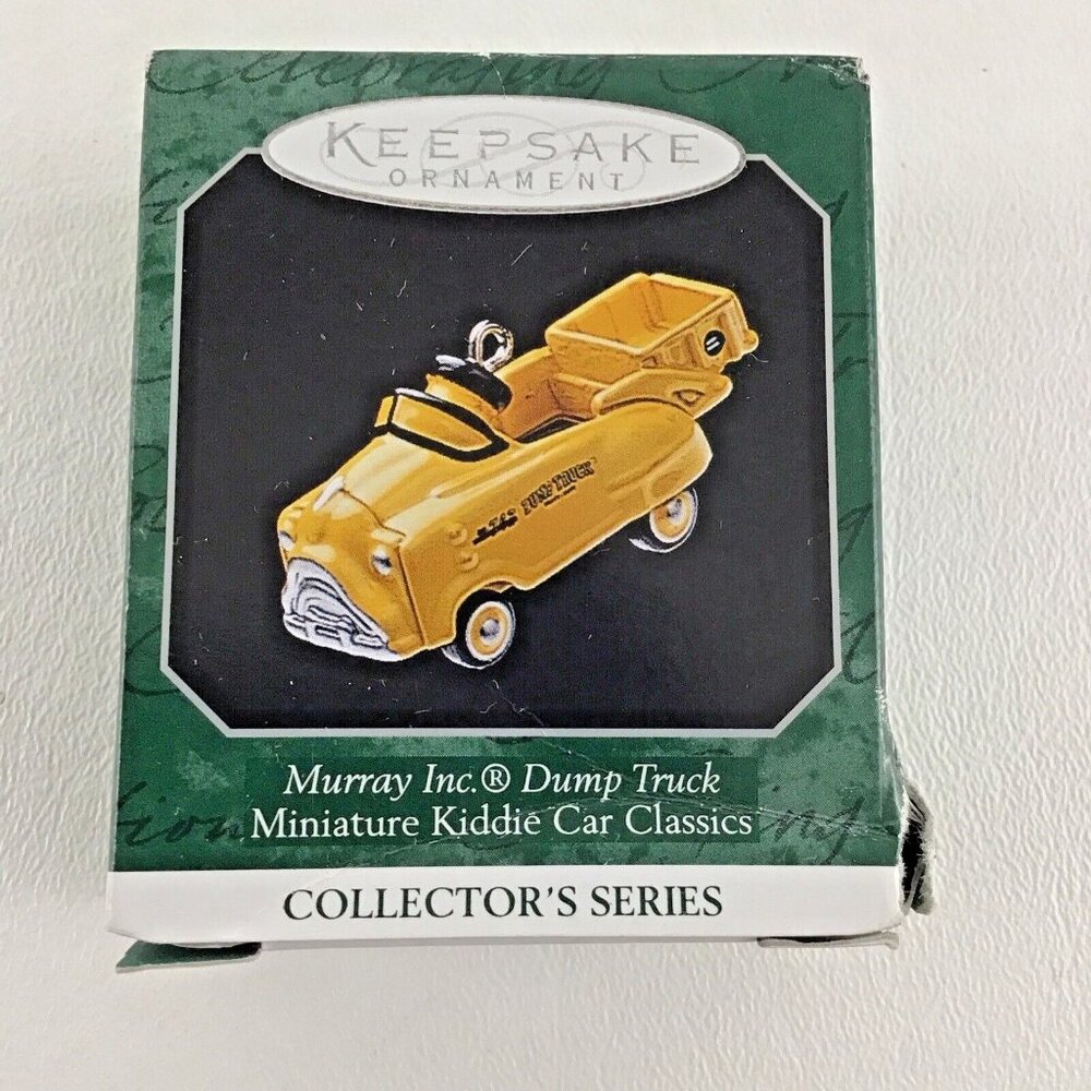 Hallmark Keepsake Miniature Ornament #4 Murray Dump Truck Kiddie Car Classic New